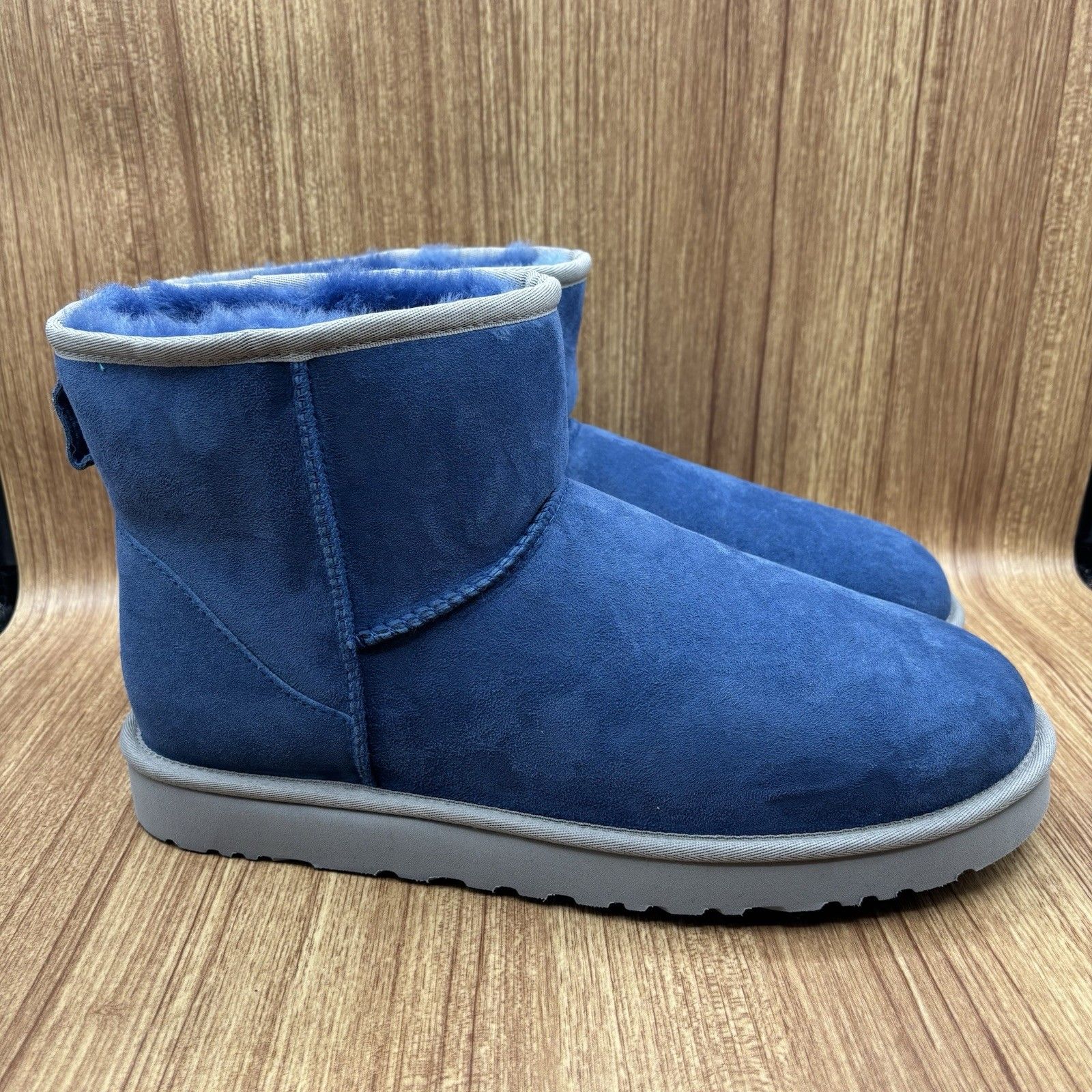 Ugg Classic Mini Ii Boot Suede Upper 1002072 Blue 100% Original Brand Men 13 New